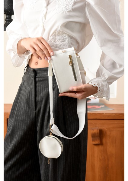 Lüks Çapraz Askılı Kolon Kemer Detaylı Mini Cüzdan Tasarımlı Çanta fırsatları