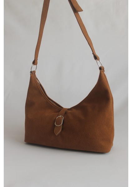 Bolanga Süet Vintage Omuz Çantası Taba indirimleri