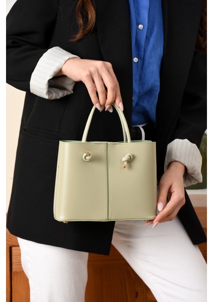 Kadın 3 Bölmeli Kaliteli Şık Çanta Omuzdan Asmalı Elden Tutmalı Askılı