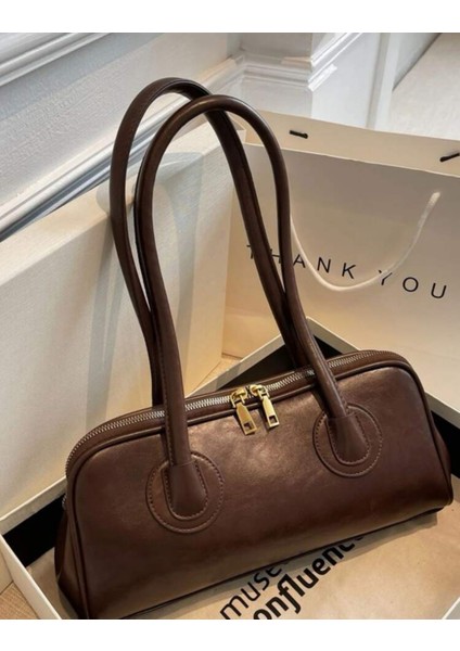 Retro Koltuk Altı Şık Baget Omuz Çantası