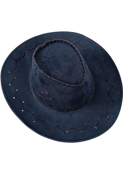 Kovboy Şapkası - Fötr Şapka - Lacivert - HG-200 fiyatları