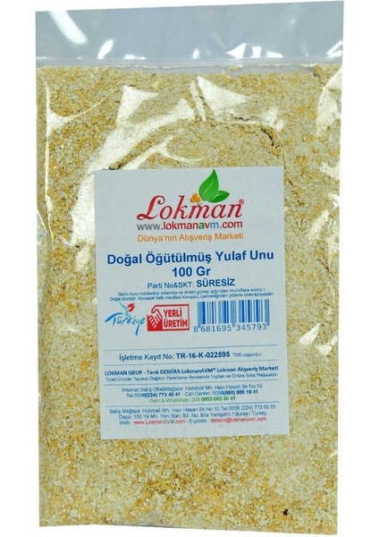 Doğal Öğütülmüş Yulaf Unu 100 gr Paket fiyatları