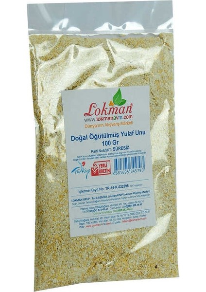 Doğal Öğütülmüş Yulaf Unu 100 gr Paket fırsatları