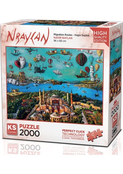 Migration Routes Hagia Sophia 2000 Parça Puzzle -Ks Puzzle