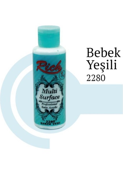 Riculti Surface 2280 Bebek Yeşili Akrilik Boya 130 cc