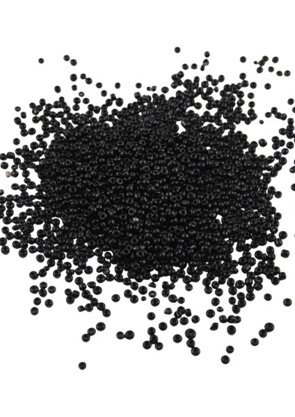 08 Kum Siyah 3 mm Boncuk (100 gr 6000 Adet)