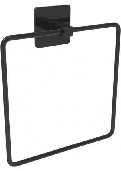 Kendiliğinden Yapışkanlı Siyah Paslanmaz Metal Kare Havluluk (4887) indirimleri