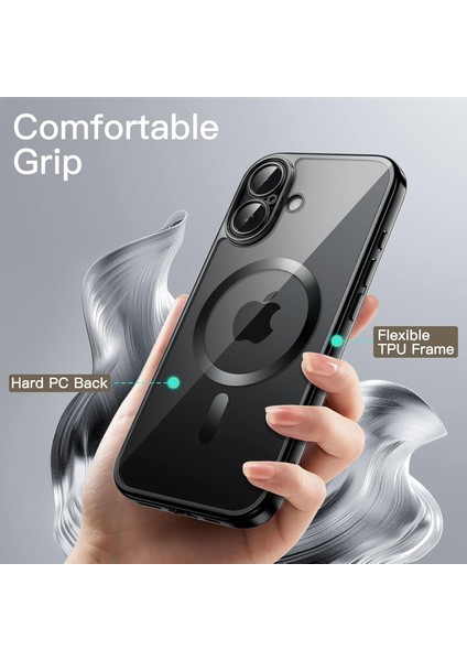 Apple iPhone 17 Kılıf Magsafe Wirelles Şarj Destekli Parlak Renkli Kenarlı Arkası Şeffaf Silikon fırsatları