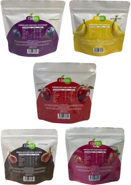 6byfairdry - Freeze Dried Dondurularak Kurutulmuş, Katkısız, Meyve Kurusu fırsatları