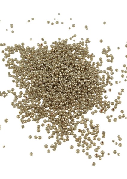 08 Kum 3 mm Kaplama Gold Boncuk (100 gr 600 Adet )