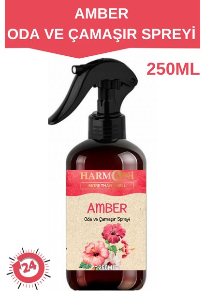 AMBER Oda Ve Çamaşır Spreyi Oda Kokusu Oda Spreyi Room Spray 250ml