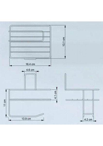 Kendiliğinden Yapışkanlı Tuvalet Kağıdı Tutacağı ve Yedek Raf - Siyah Modern Metal Tasarım (4887) fırsatları