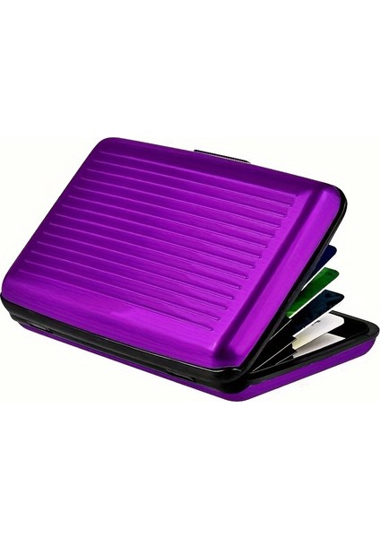 Alüminyum Kartlık - Çok Gözlü Kartvizitlik - Kapaklı Kredi Kartlık - Kapaklı Kartlık Cüzdan - Kapaklı Kart Düzenleyici - Kart Koruyucu