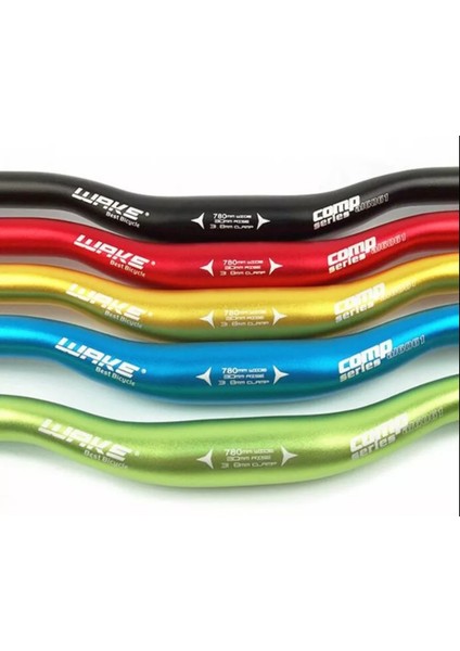 Bisiklet Gidonu 780MM 31.8mm 30MM Rise Farklı Renklerde Mavi indirimleri