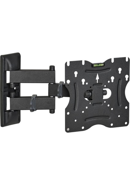 Tüm Markalara Uyumlu 22"-42" Çift Kollu Hareketli Kilitli Duvar Askı Aparatı Su Terazili