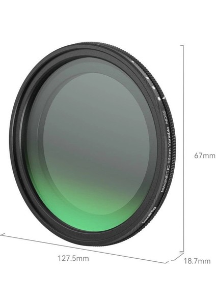 4215 (1-5 Stop) Manyetik Vnd Filtre ND2-ND32 52MM modelleri