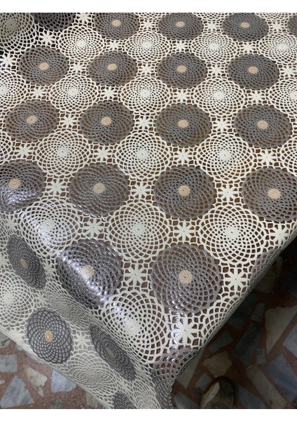 Hasır Lüx Çift Renk Pvc Kaplamalı Silinebilir Masa Örtüsü Su Geçirmez Şeffaf Muşamba Masa 137 cm indirimleri