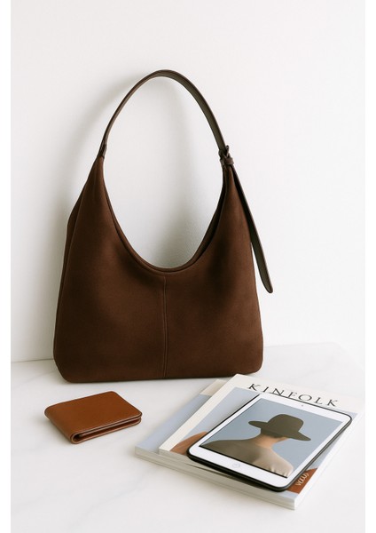 Lüks Süet Dokulu Geniş Omuz Çantası fiyatları