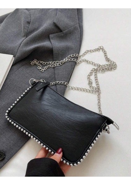 Kadın Vintage Boncuklu Zincir Patchwork Çapraz Çanta fiyatları