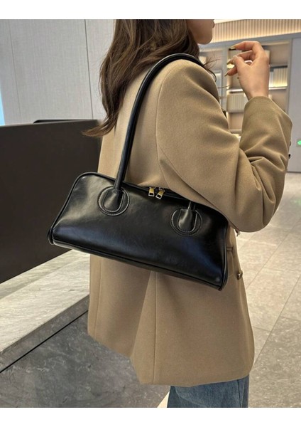 Retro Koltuk Altı Şık Baget Omuz Çantası fırsatları