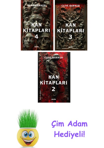 Clive Barker 3 Kitap Seti + Çim Adam Hediye