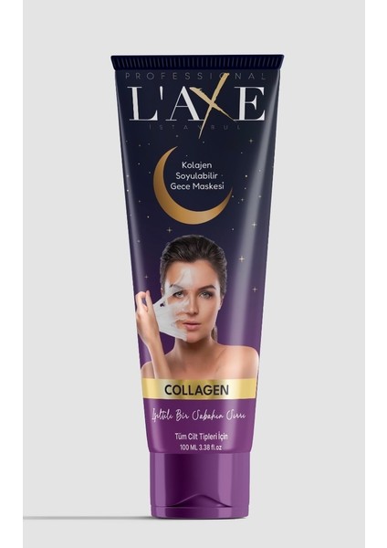 Collagen Night Soyulabilen Kolajen Gece Maskesi, Soyulabilir Kolejen Yüz Maskesi 100 ml