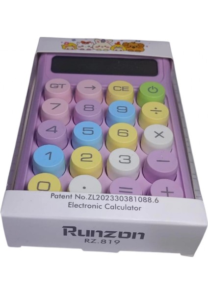 Pembe 10 Hane Renkli Yuvarlak Tuş Takımı Hesap Makinesi fiyatları