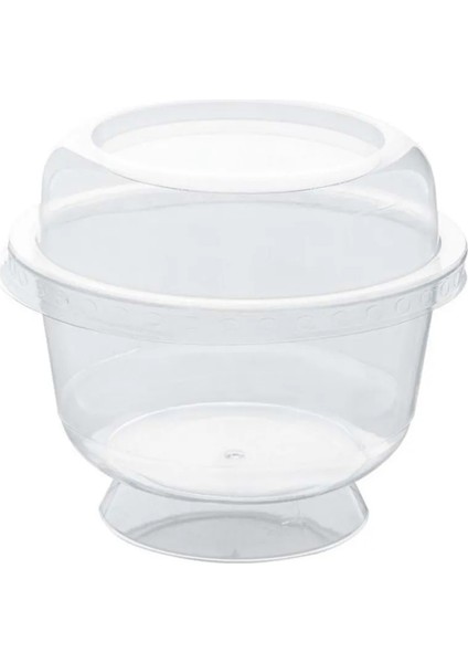Plastik Ayaklı Tatlı Kasesi 50'li Set