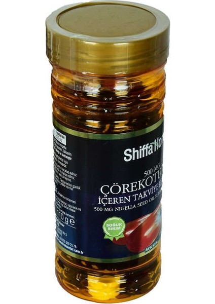 Shiffa Home Çörek Otu Yağı Soğuk Pres 500 Mg x 150 Kapsül modelleri