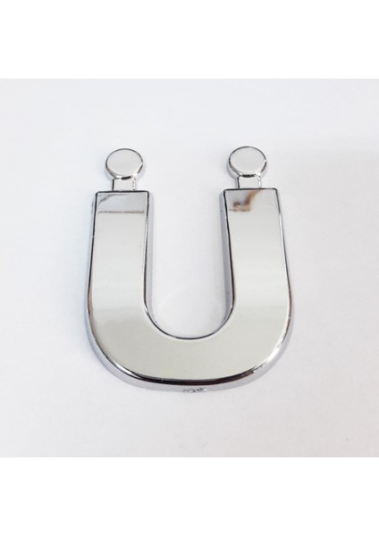 Cemax Ü Harfi 3,75 cm Krom Yapışkanlı