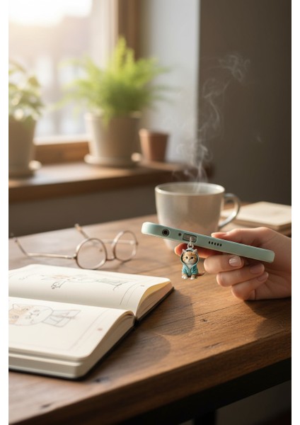 Sevimli Kedi Desenli Type-C Toz Koruma Tıpası – Ps5, Tablet ve Telefon Uyumlu Silikon Port Kapağı