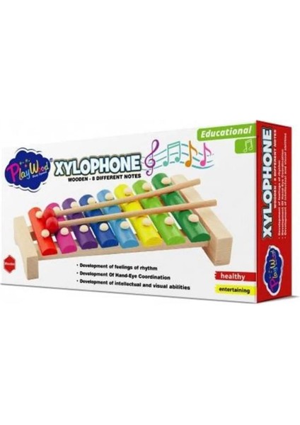 Nessiworld Playwood Ahşap 8 Farklı Notalı Ksilofon 405 modelleri