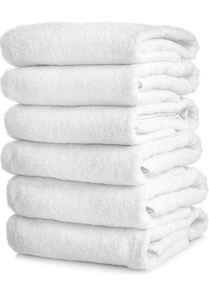 6'lı Otel Tipi 90X150 Banyo Havlusu Beyaz
