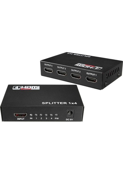 G-538G 1.4V 1080P 3D 4 Portlu HDMI Splitter Dağıtıcı fiyatları