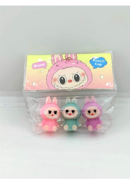 Abc Labubu Silgi 3 Lü modelleri