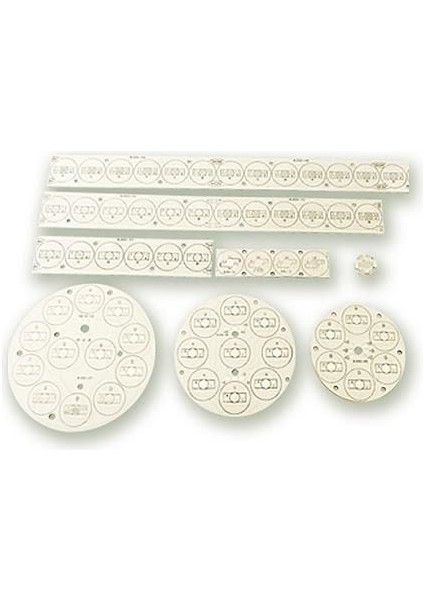 12 Li Yuvarlak Power LED Pcb Si