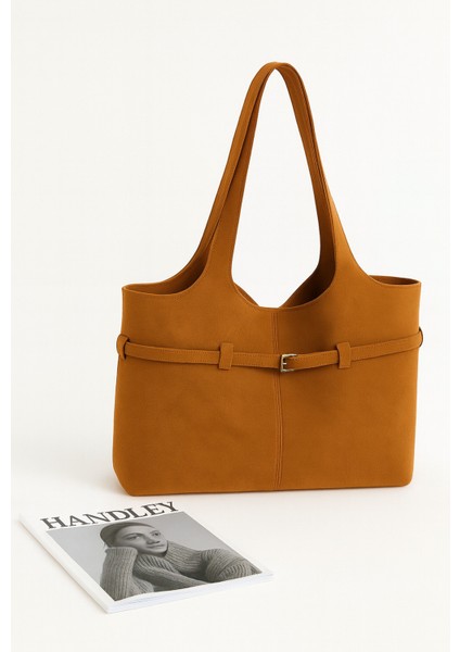 Lüks Suet Omuz Çantası Yavrulu – Çift Saplı Şık Tasarım fiyatları