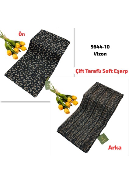 5644 Lop'res Çift Taraflı Soft Eşarp