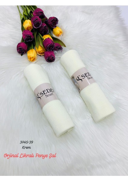 3045 Lüks Likralı Penye Şal