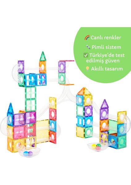 168 Parçalı Manyetik Parkur Seti