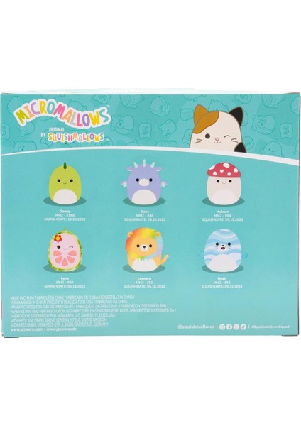 Micromallows Squishmallows Mini Yumuşak Peluş Oyuncak 6 Lı Figür Seti - 6 cm - Model - 2 fiyatları