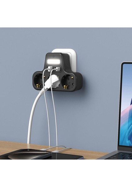 Aırstorr Çoklu Gece Lambalı Priz Yüksek Gerilim Korumalı 3'lü Priz 2xusb 2xtype-C Çıkışlı Grup Priz Çoğaltıcı modelleri