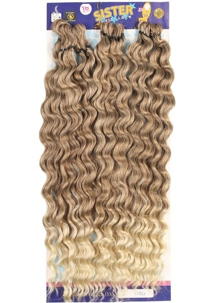 Afro Dalgası Saç / Küllü Kumral / Platin Ombreli 12/613