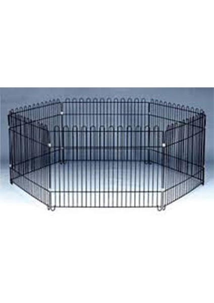 Katlanır Köpek ve Kedi Çiti Metal Siyah 91X70 cm - Petshopundan