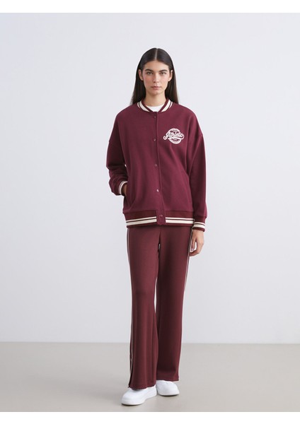 Yeni Sezon Baskılı Oversize Kadın Kalın Kolej Ceket fiyatları