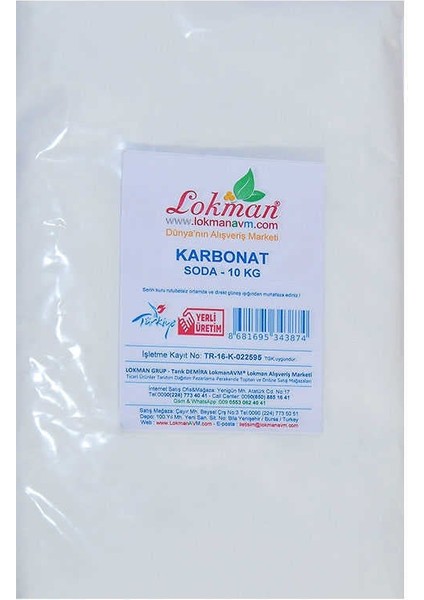 Karbonat Soda 10.000 gr Paket fiyatları