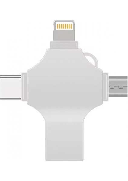 Otg 4in1 Cep Telefonu Çok Fonksiyonlu USB Flash Bellek 128 GB Type-C, Micro Sd ve Kart Okuyucu