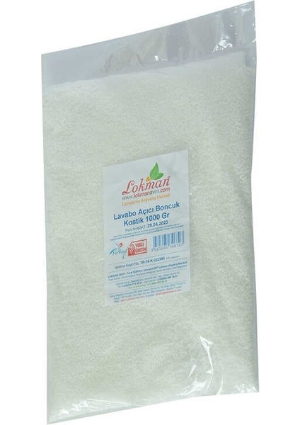Lavabo Açıcı Boncuk Kostik 1000 gr Paket fiyatları