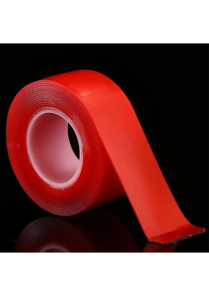 Çift Taraflı Silikon Bant Montaj Bandı Şeffaf 48 mm x 2 Metre Güçlü Çok Amaçlı Yapıştırıcı 1 Adet. fiyatları