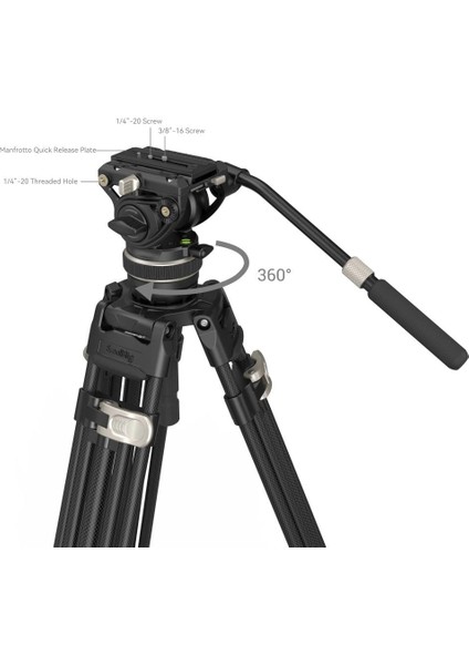 3989 AD-100 Video Kamera Karbon Fiber Tripod Kiti fırsatları